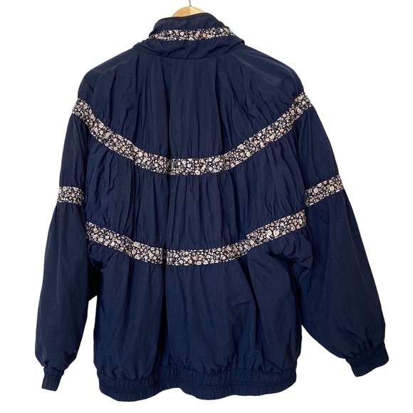 Free People On My Mind Bomber Jacket in Navy, NWOT, Size Medium - Picture 5 of 15